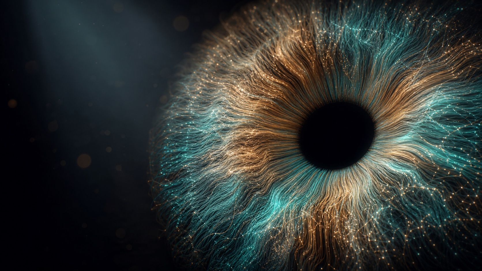 Abstract iris artwork