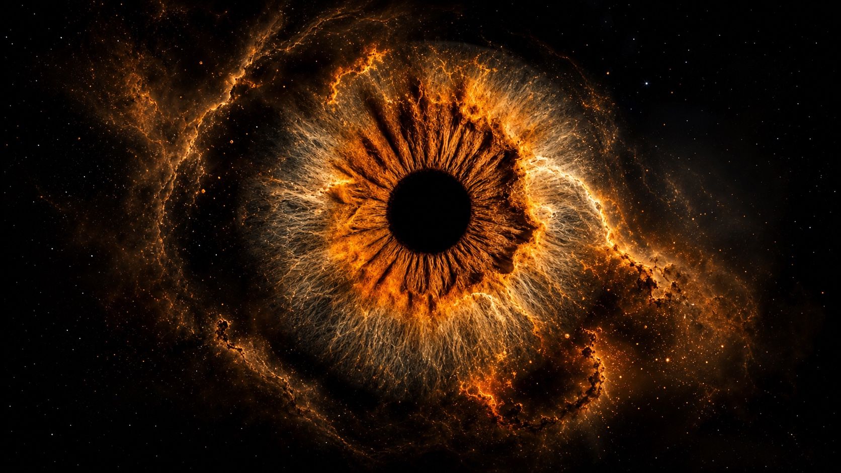 Abstract iris artwork
