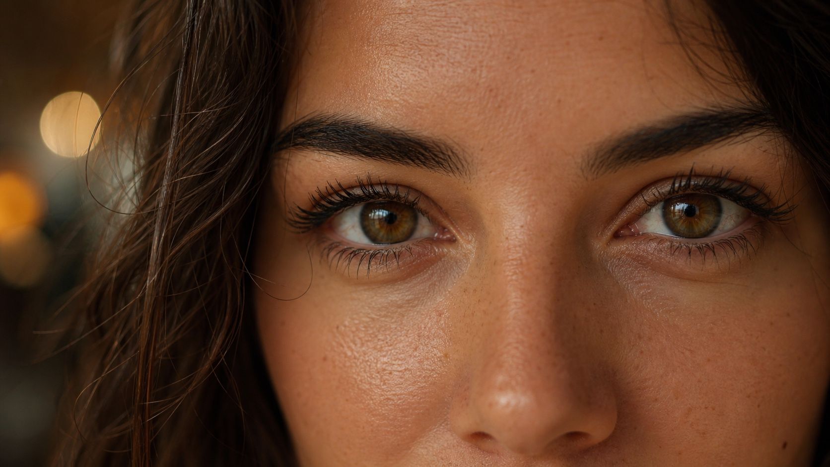 Close-up of human eyes