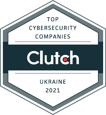 Clutch Top Cybersecurity Companies Ukraine 2021 award for Iriscan